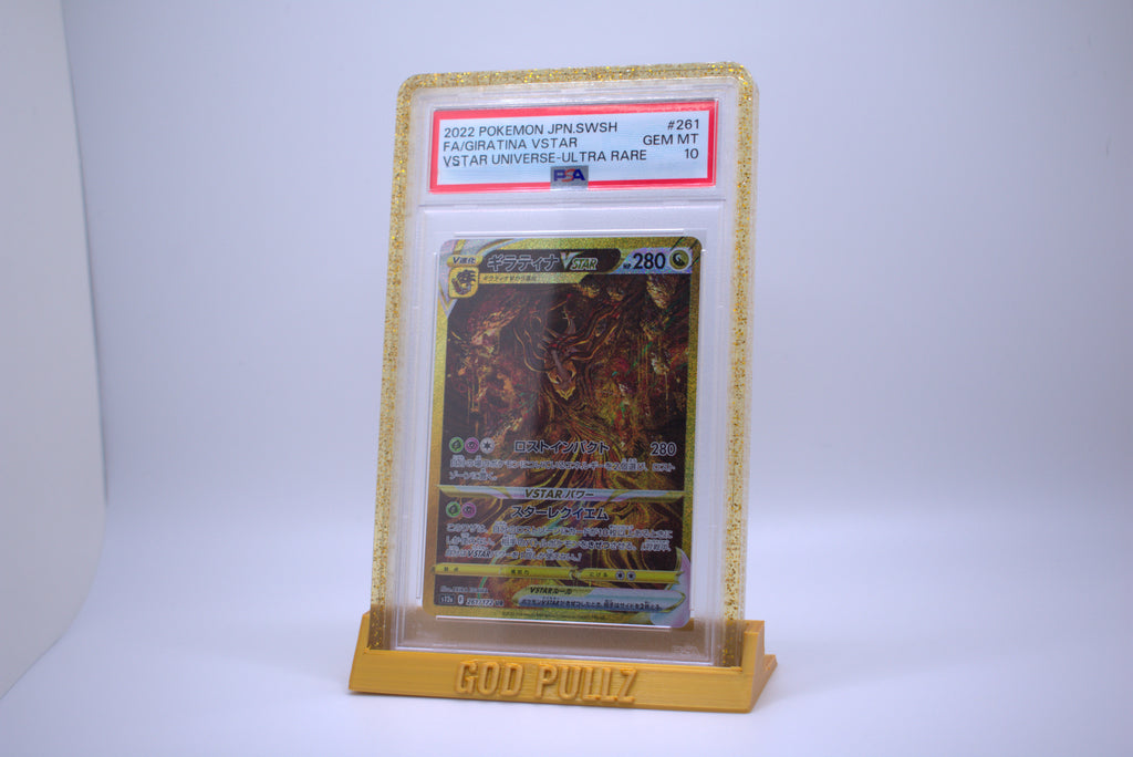 (Custom Text) PSA Graded GUARD Card Display - Multiple Color Options