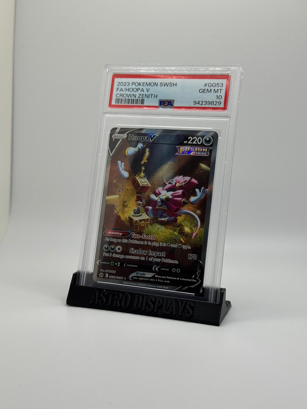 (Custom Text) PSA Graded Card Display - Multiple Color Options