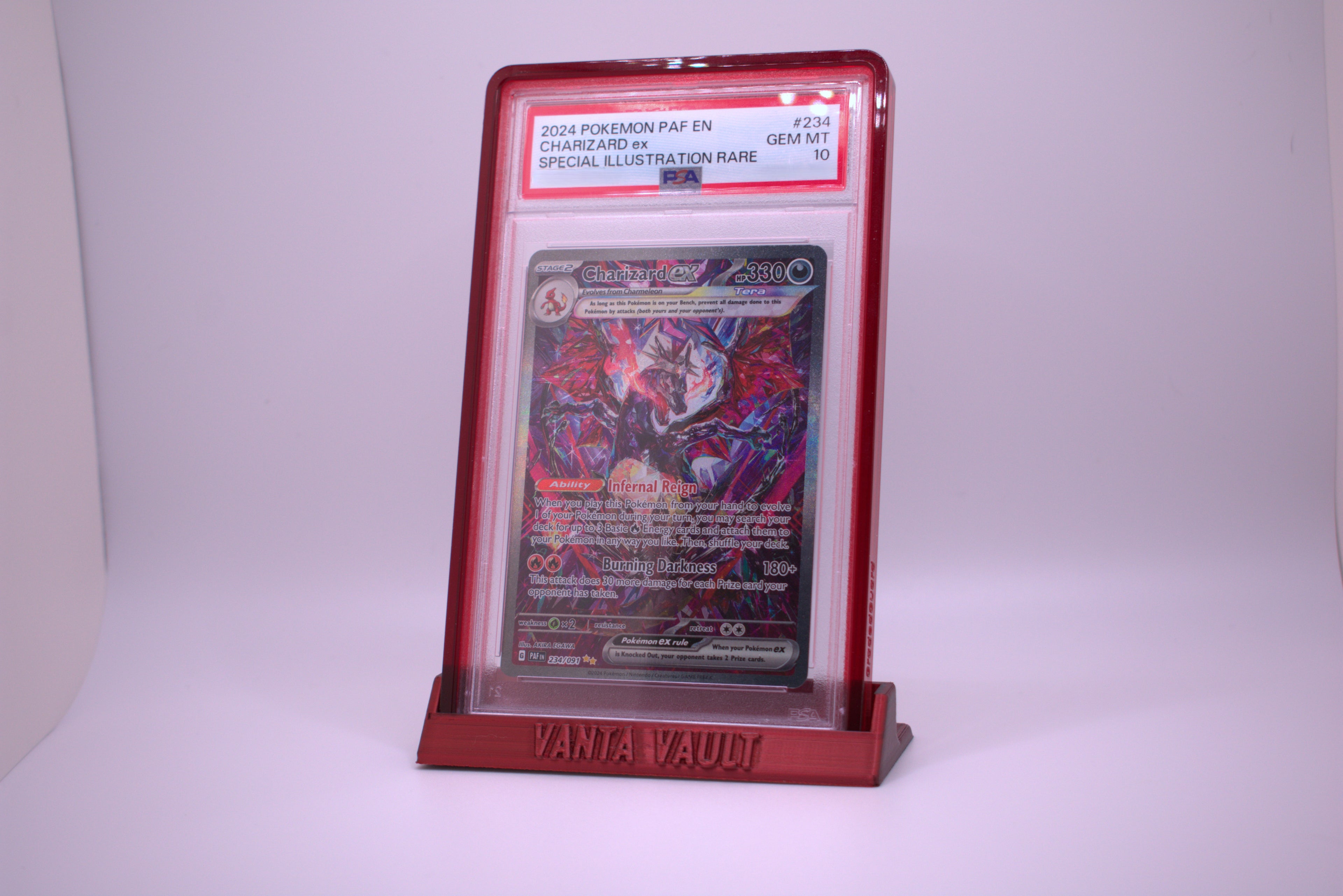 (Custom Text) PSA Graded GUARD Card Display - Multiple Color Options