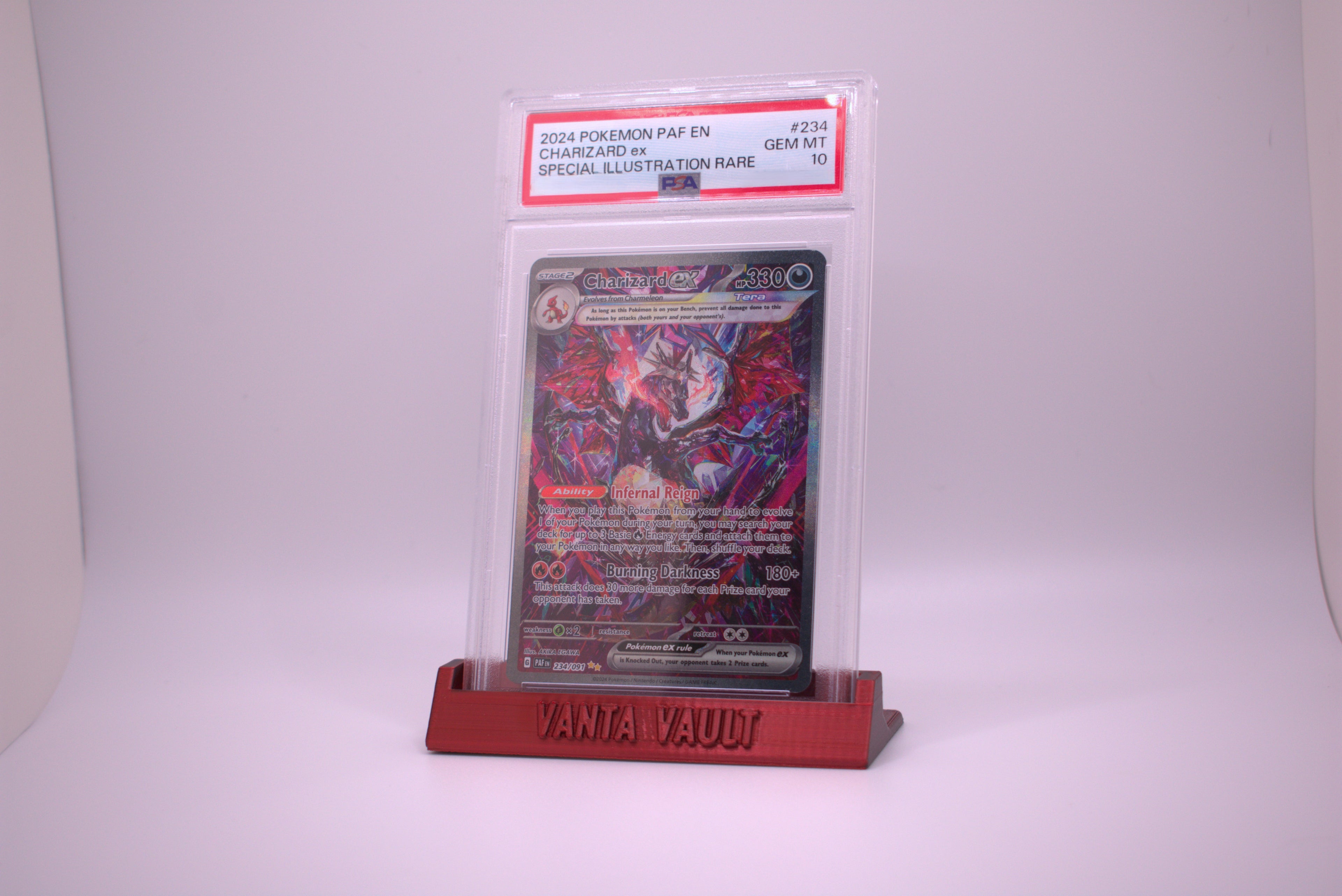 (Custom Text) PSA Graded Card Display - Multiple Color Options